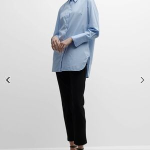 Eileen Fisher Washable Crepe Ankle Black Stretchy Pants Career Office Travel L